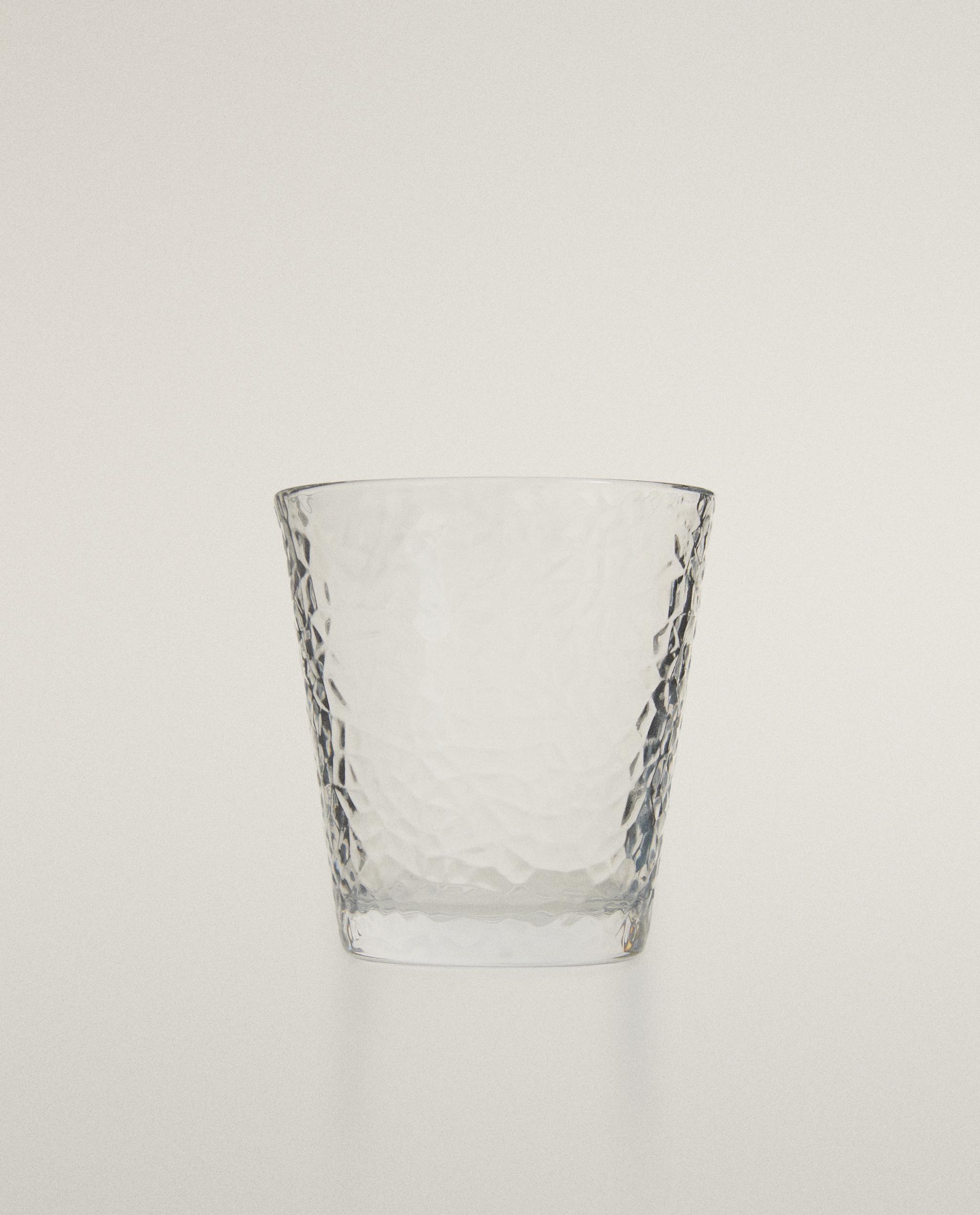 RAISED HONEYCOMB DESIGN GLASS TUMBLER product thumbnail 2