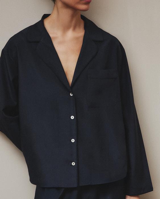 CAMISA DE SEDA E ALGODÃO