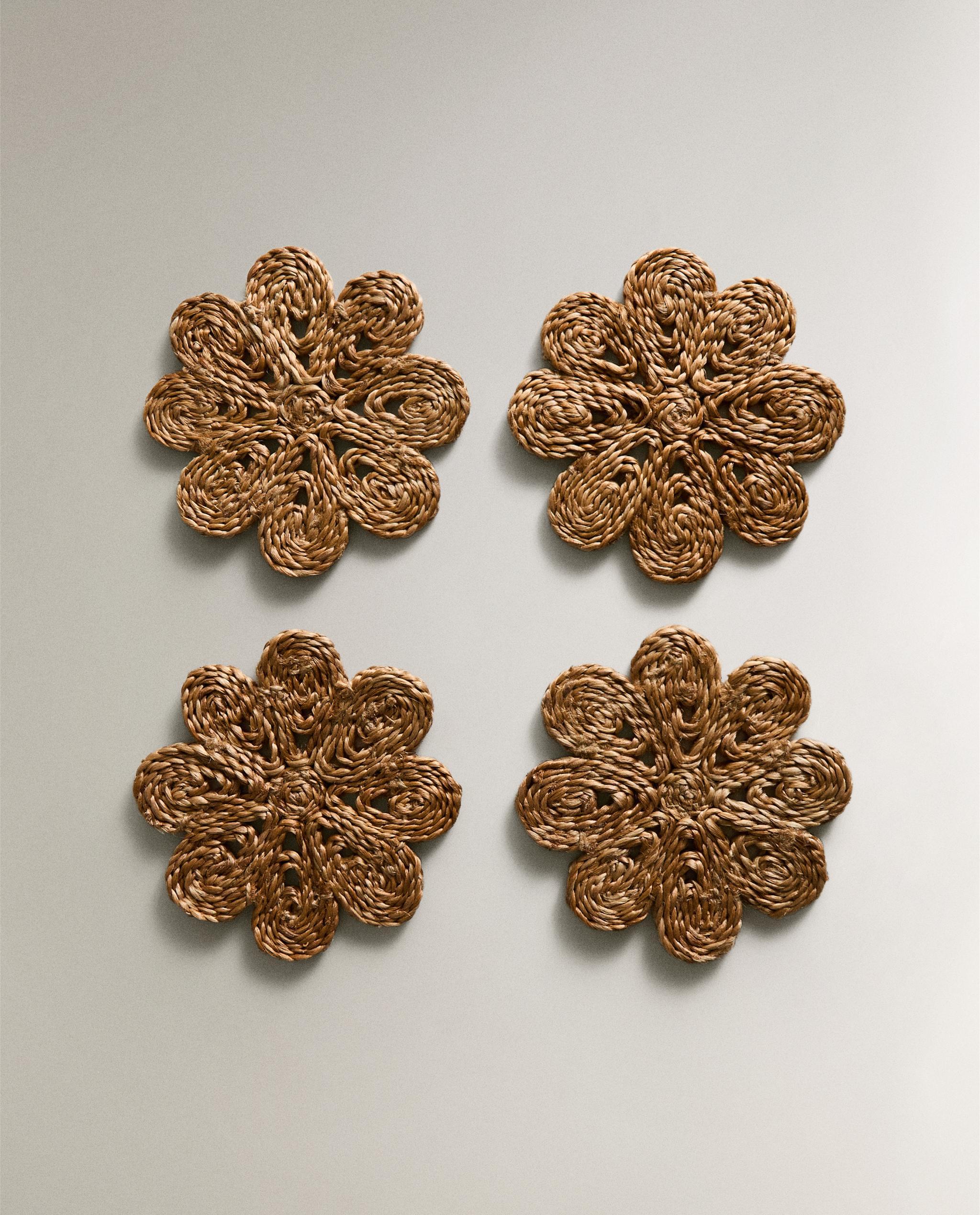 PACK OF RAFFIA COASTERS (PACK OF 4) product thumbnail 7