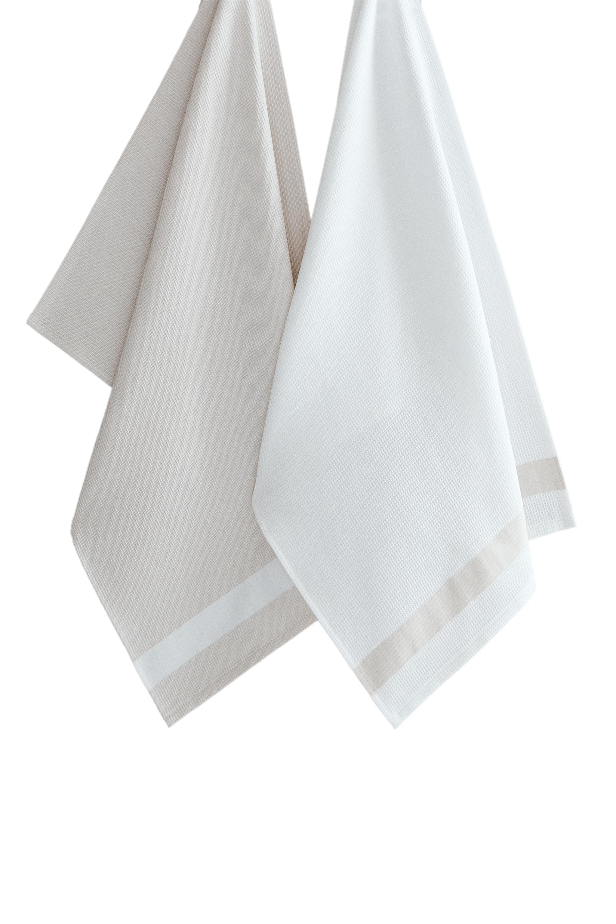 PACK OF WAFFLE-KNIT TEA TOWELS (PACK OF 2) product thumbnail 4