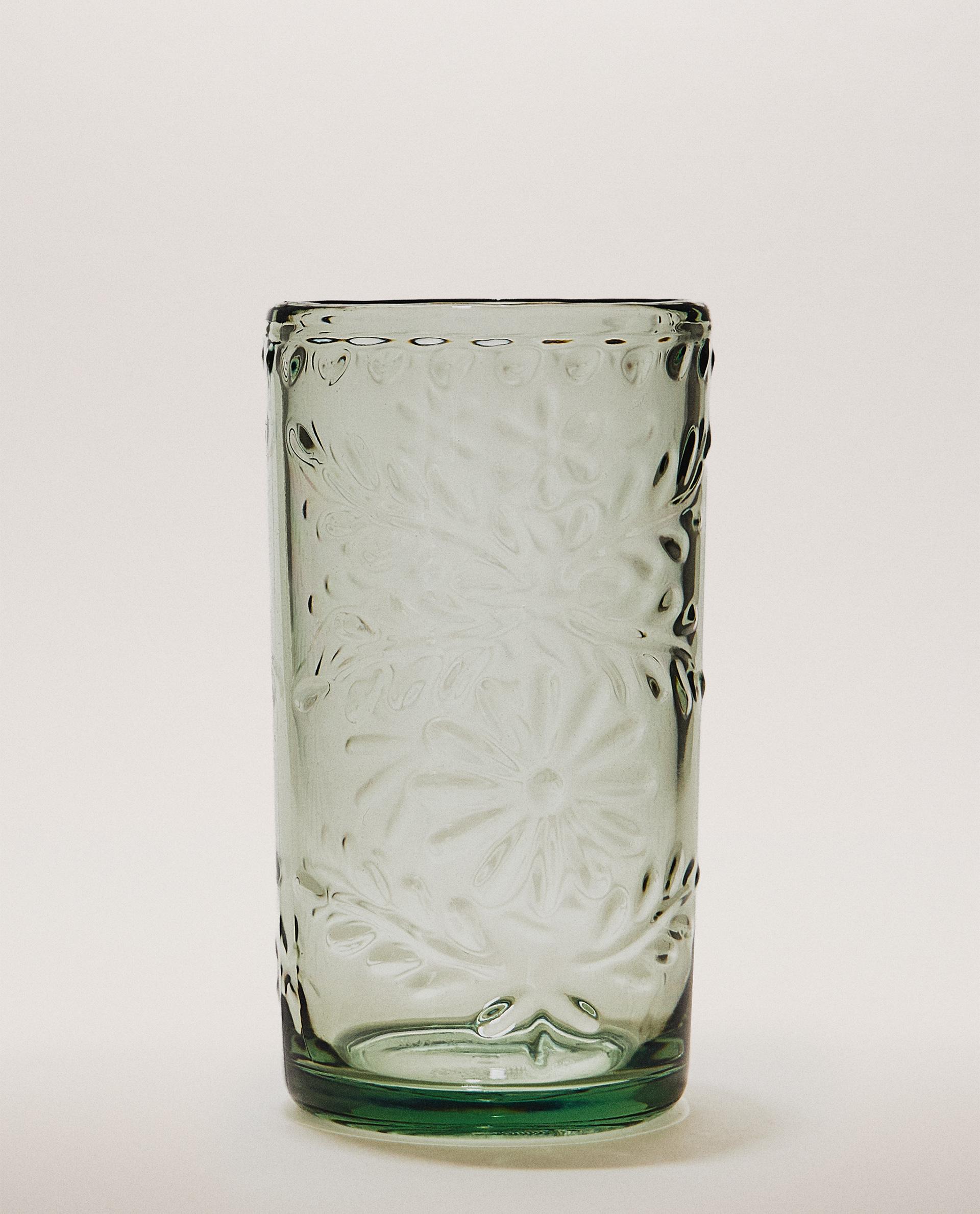 ACRYLIC FLORAL SOFT DRINK TUMBLER ACRYLIC FLORAL SOFT DRINK TUMBLER