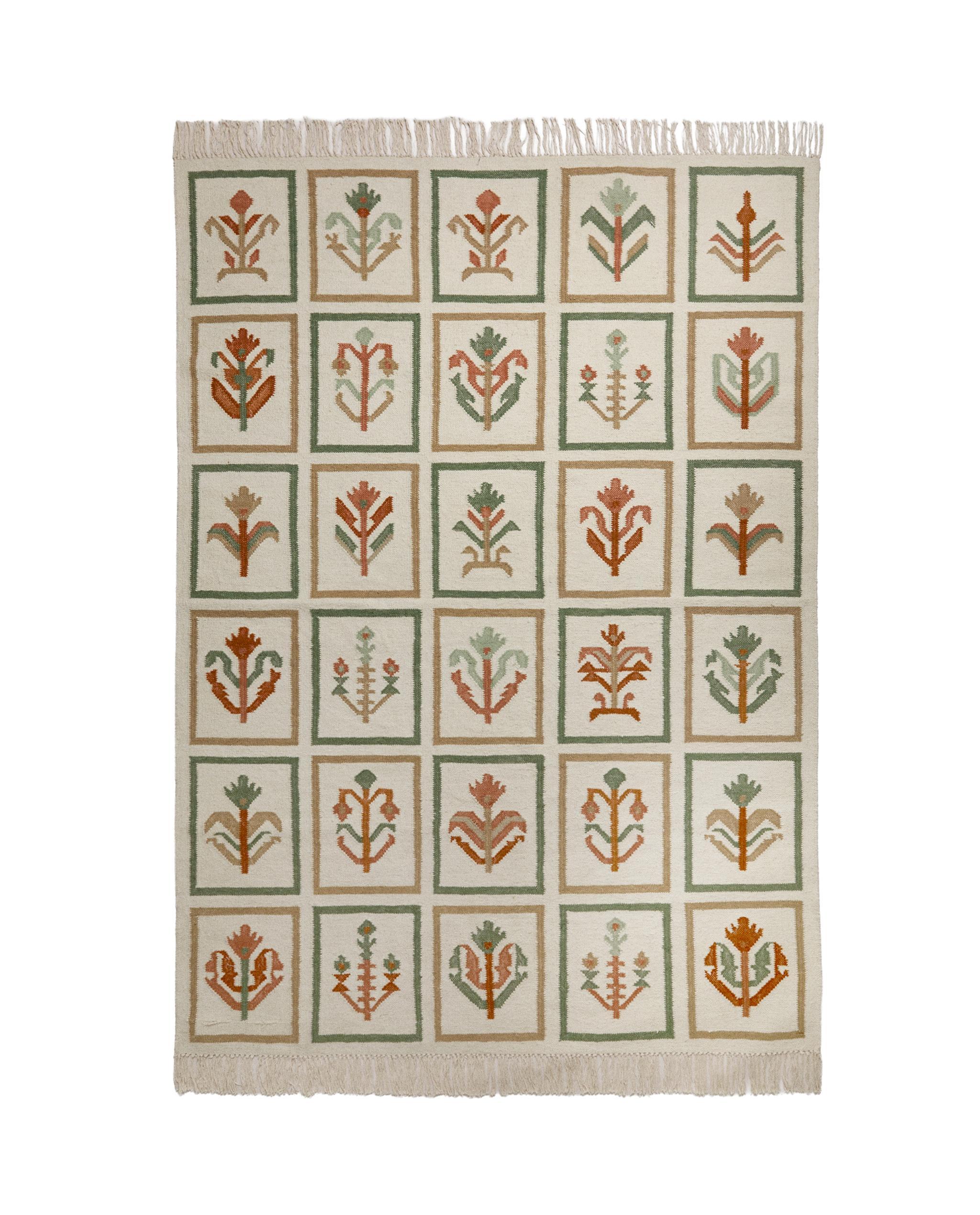 FLORAL WOOL RUG product thumbnail 4