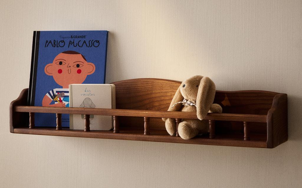 KIDS' ASH WOOD SHELVING UNIT