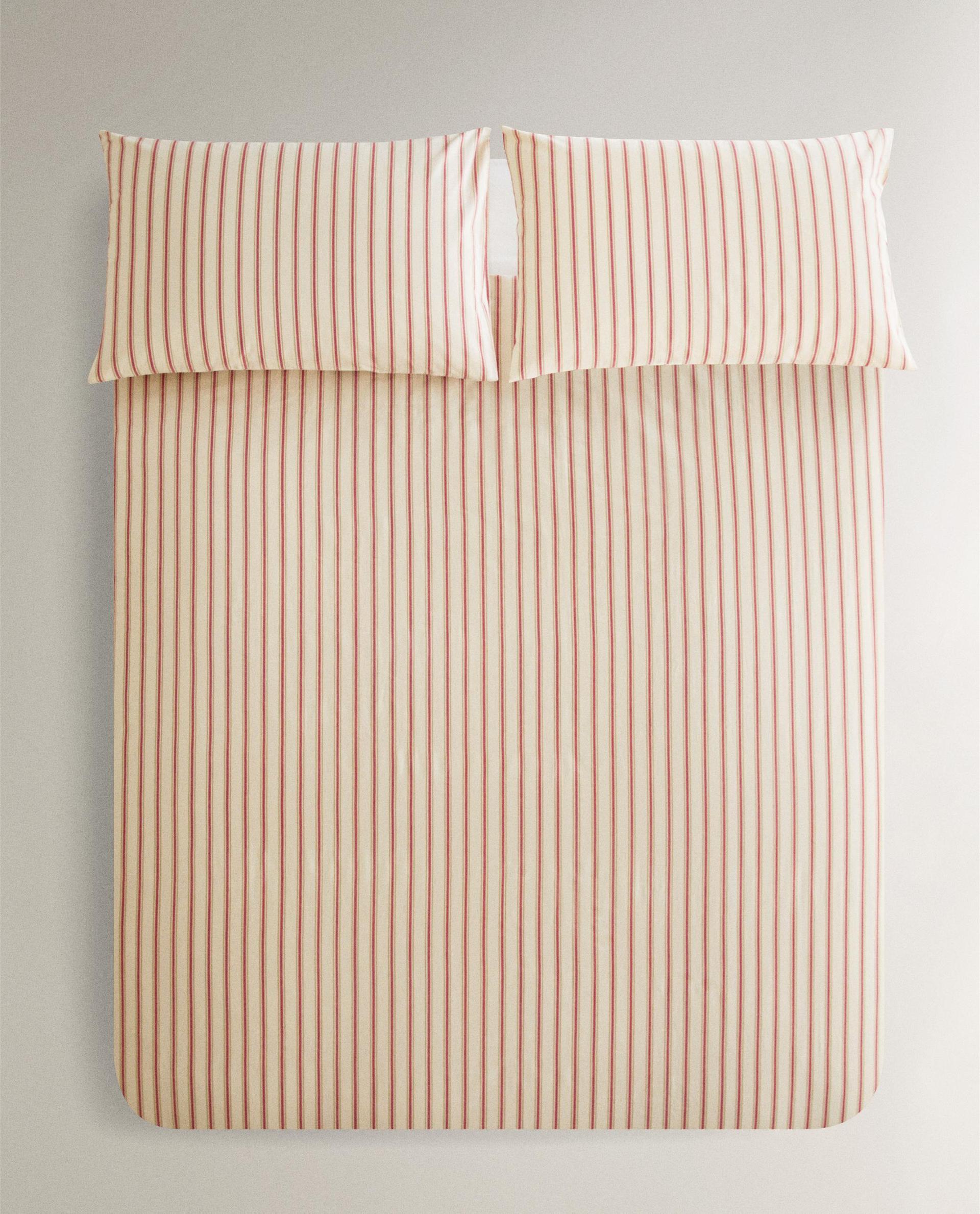 BETTBEZUG AUS GESTREIFTER PERKALBAUMWOLLE (300 FÄDEN) BETTBEZUG AUS GESTREIFTER PERKALBAUMWOLLE (300 FÄDEN)