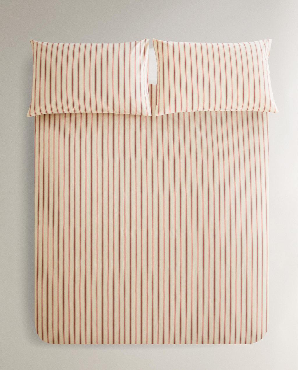 STRIPED PERCALE DUVET COVER (300 THREAD COUNT) STRIPED PERCALE DUVET COVER (300 THREAD COUNT)