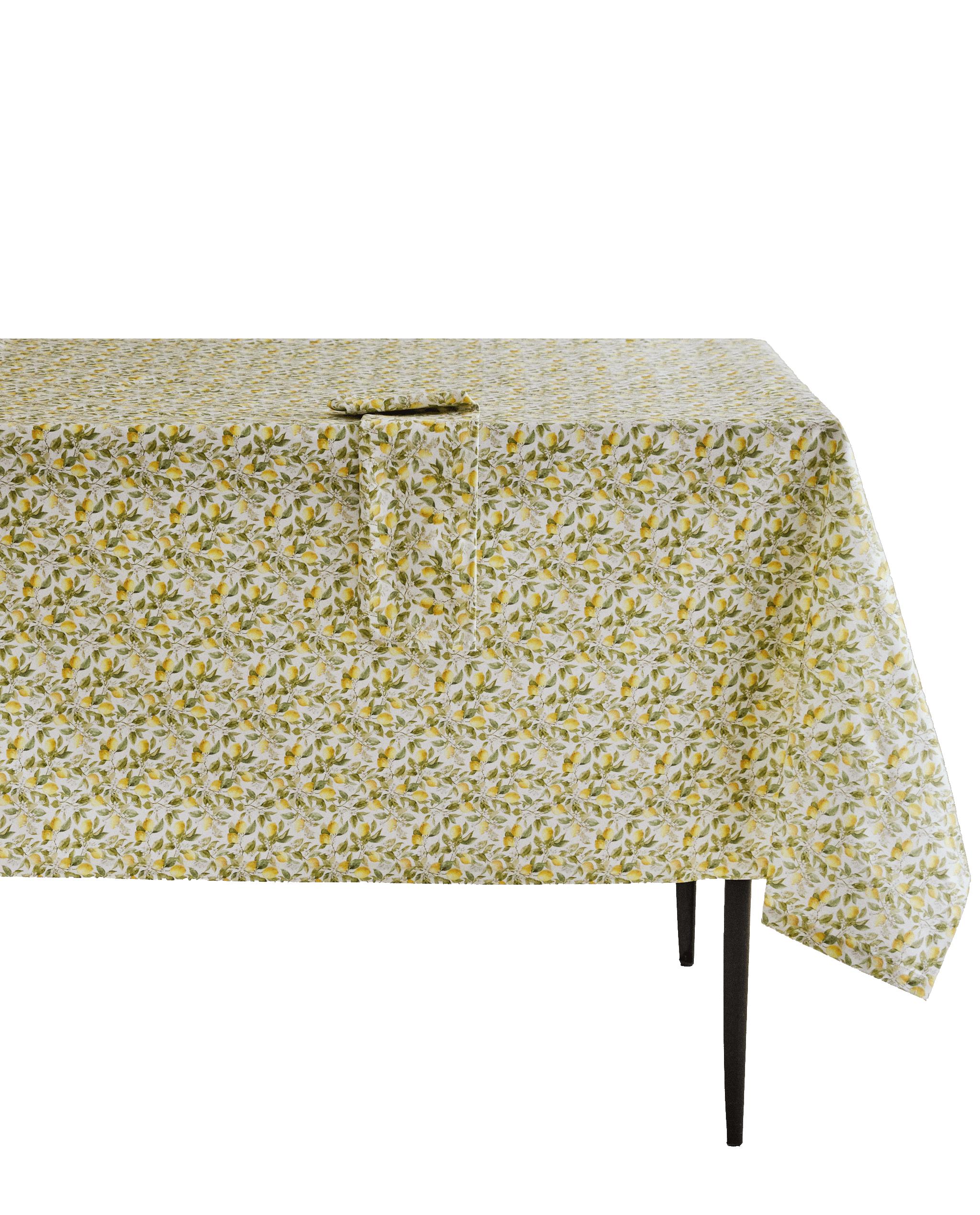 RESIN-COATED COTTON TABLECLOTH WITH LEMON PRINT product thumbnail 5