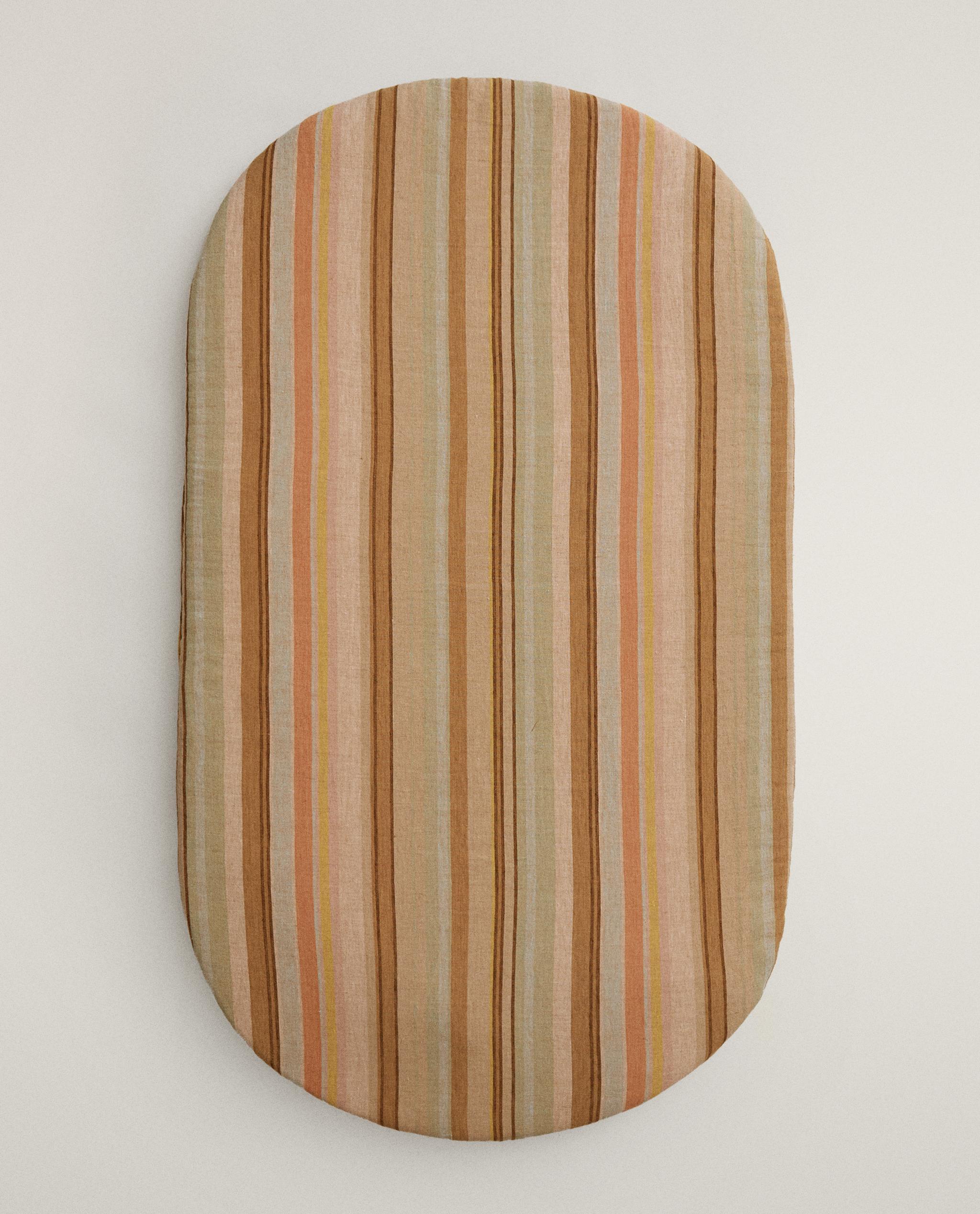 STRIPED COTTON AND LINEN COUCH SEAT CUSHION product thumbnail 7