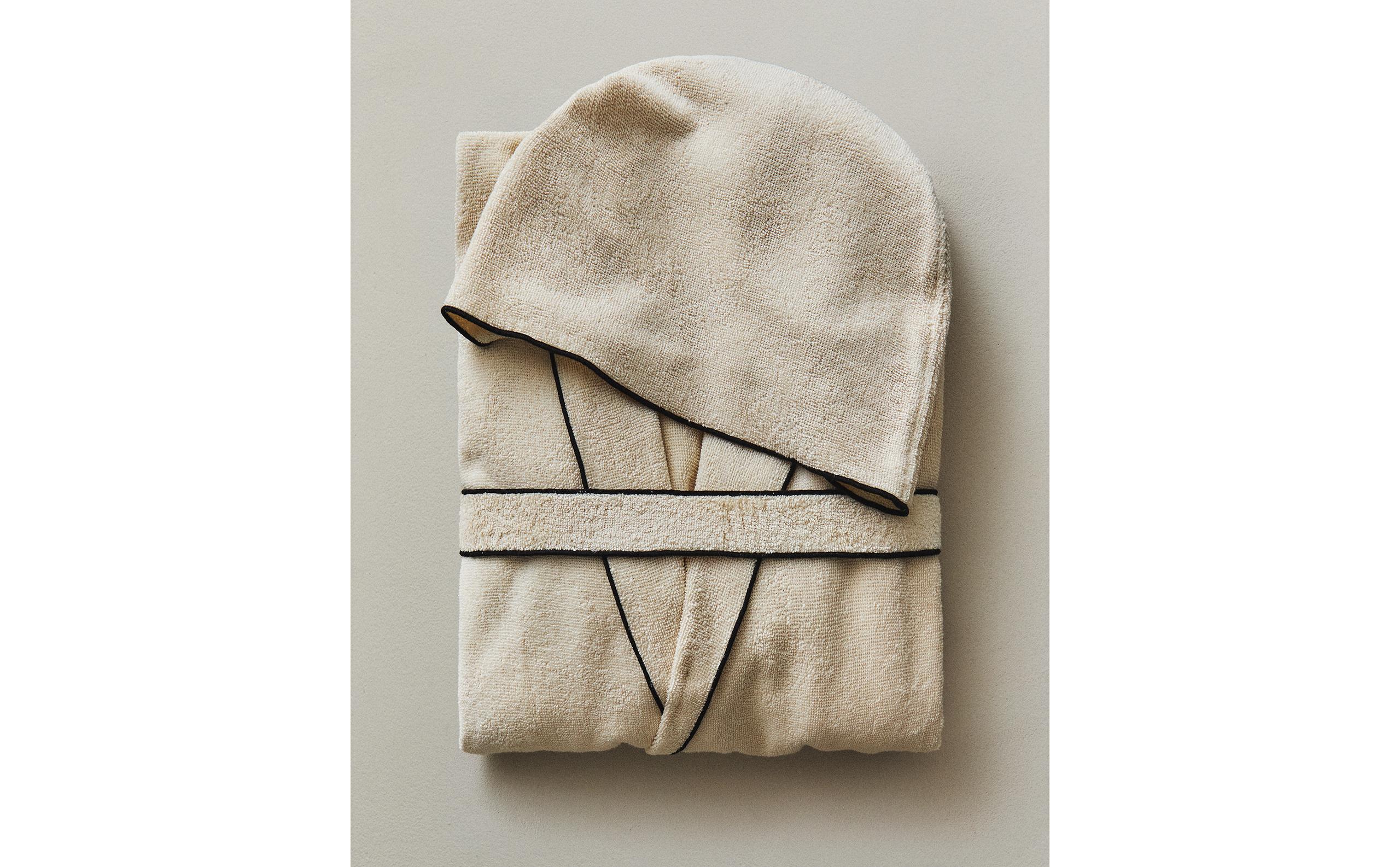 COTTON BATHROBE WITH OVERLOCK (320 GXM²) product thumbnail 8