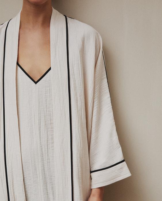 ROBE DE CHAMBRE EN COTON ROBE DE CHAMBRE EN COTON