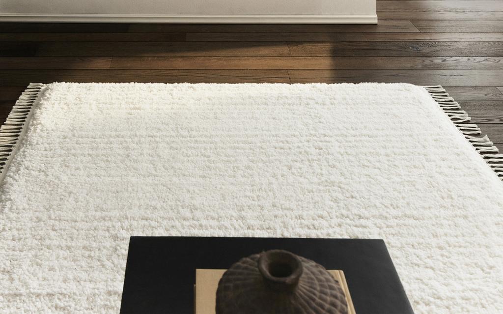 RECTANGULAR TEXTURED COTTON RUG