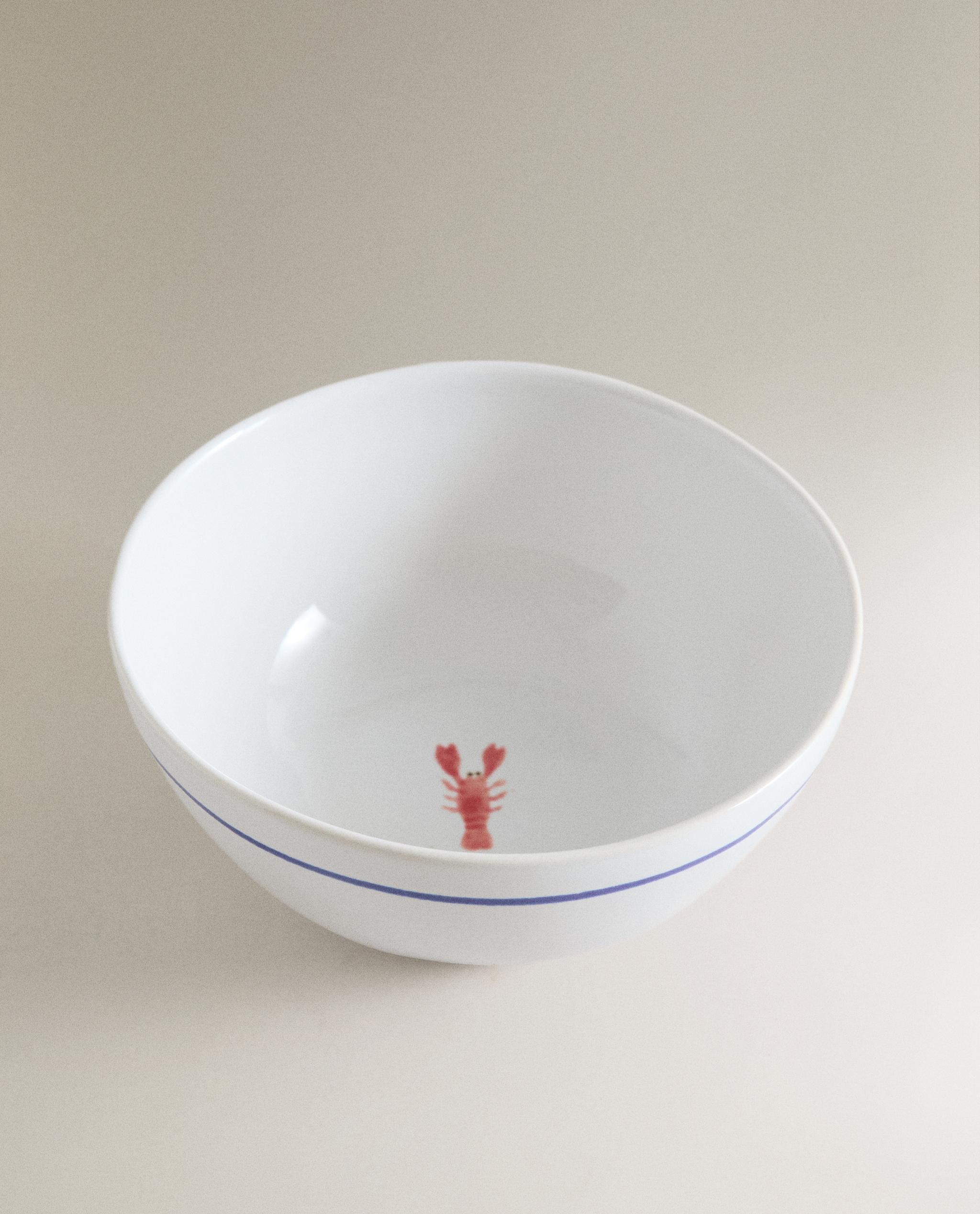 STONEWARE LOBSTER BOWL product thumbnail 3