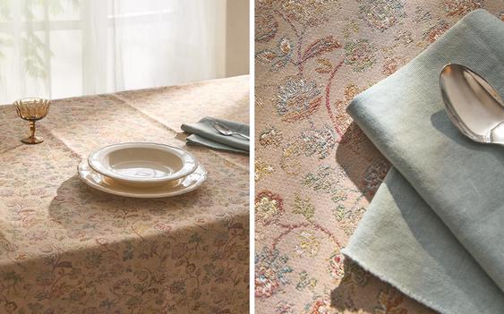 FLORAL JACQUARD TABLECLOTH