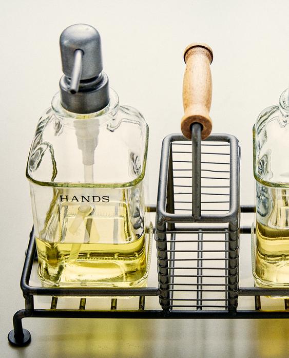 DOUBLE KITCHEN DISPENSER WITH STAND