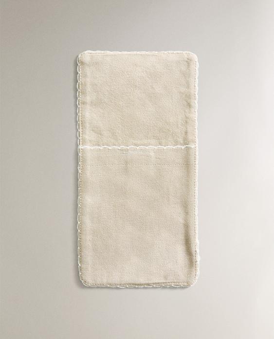 НАБІР БАВОВНЯНИХ ТРИМАЧІВ ДЛЯ СТОЛОВИХ ПРИБОРІВ (2 ШТ.)