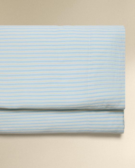 STRIPED FADED SATEEN FLAT SHEET (300 THREAD COUNT)