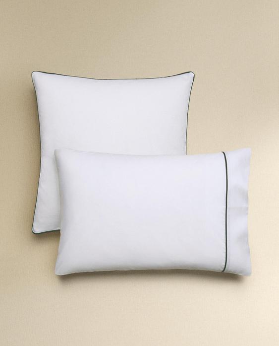 PILLOWCASE WITH PIQUÉ PIPING PILLOWCASE WITH PIQUÉ PIPING