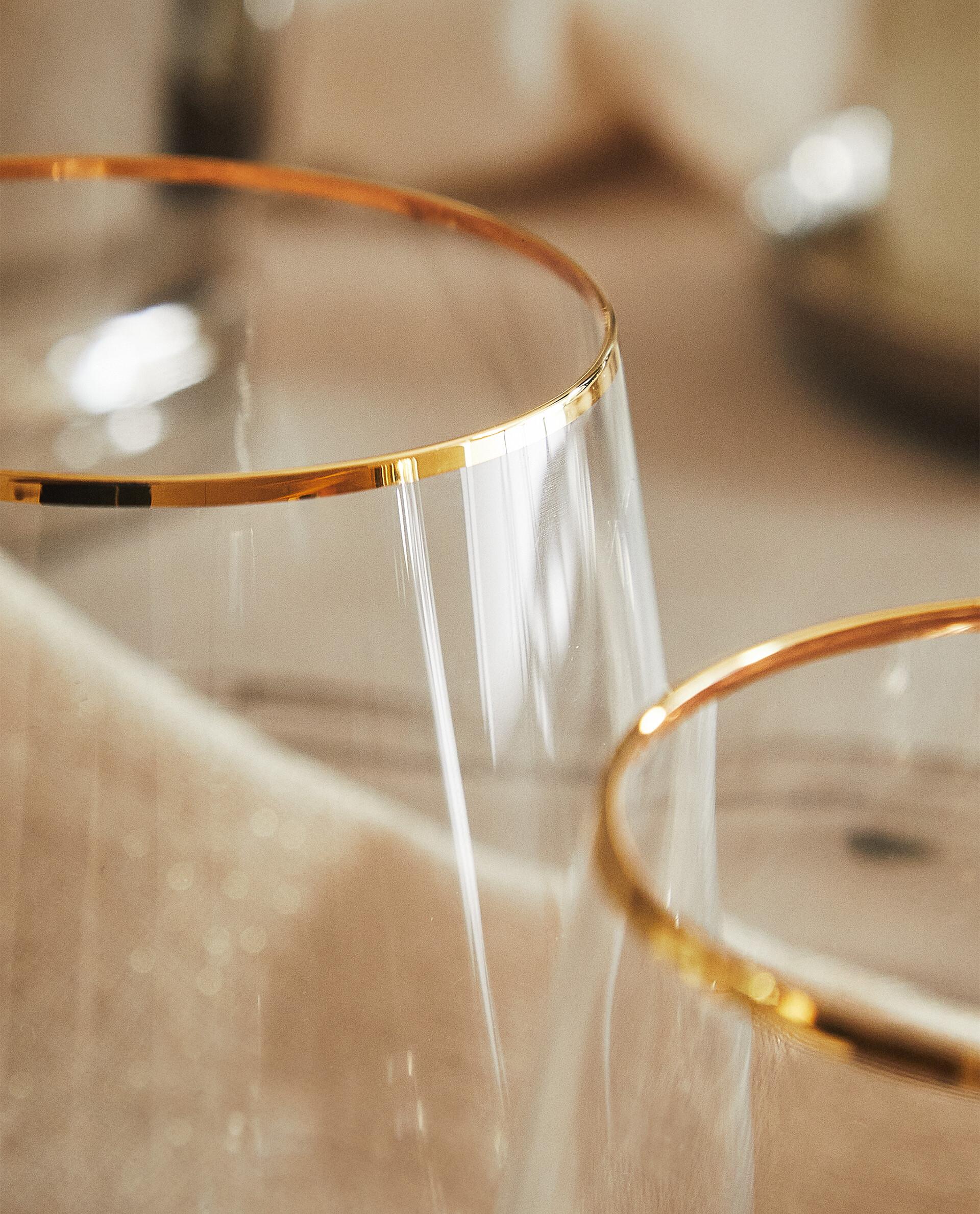 BOHEMIA CRYSTAL TUMBLER WITH GOLD RIM product thumbnail 12