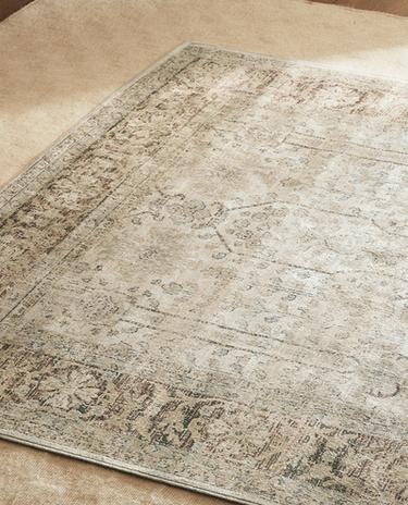 RECTANGULAR VINTAGE-EFFECT RUG