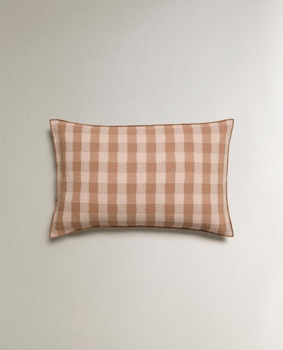 GINGHAM CUSHION COVER