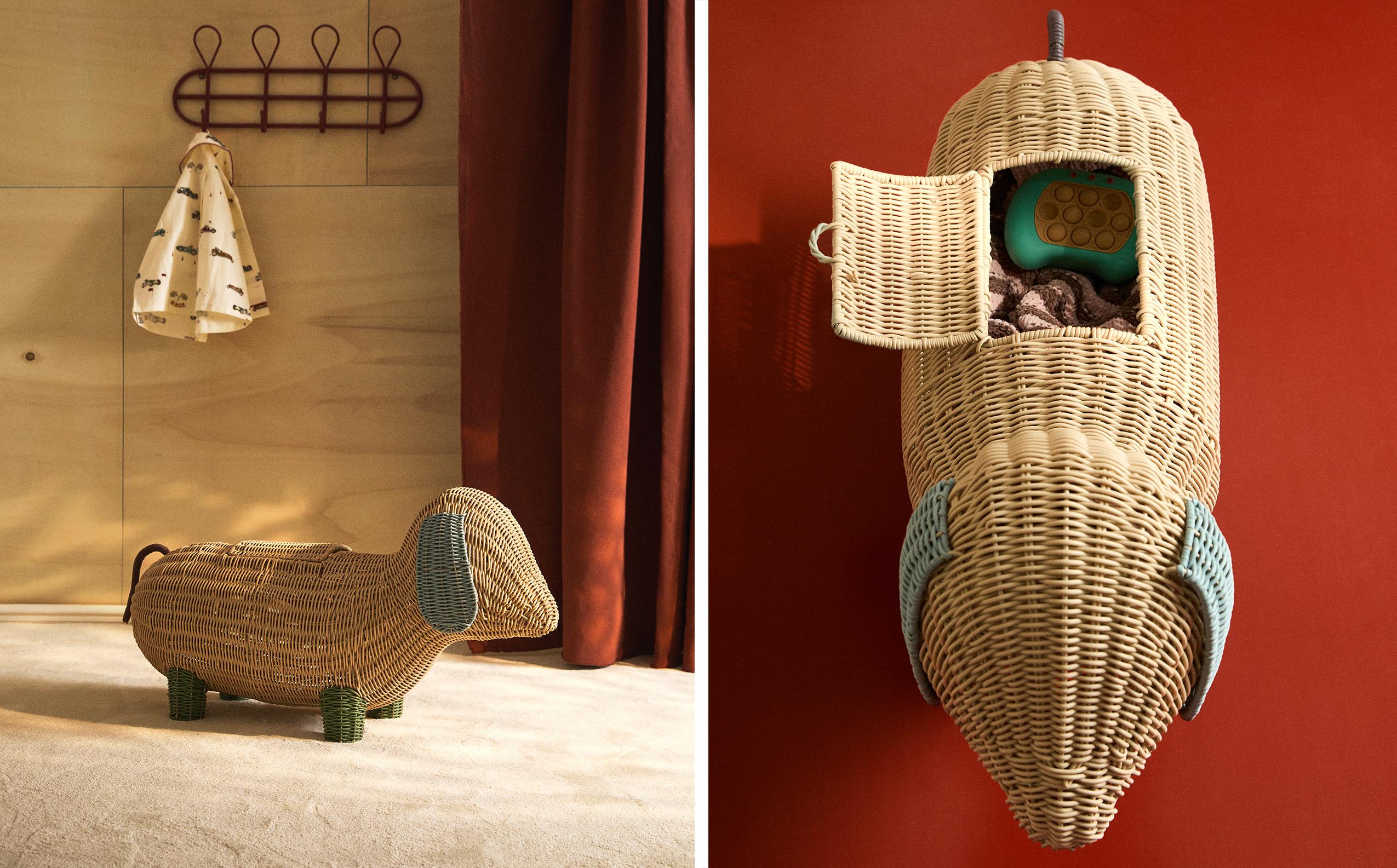 新品Vitaras Gedvilas /Wicker Bascketリトアニア製 CHILDREN'S DOG BASKET | Zara Home United States of America