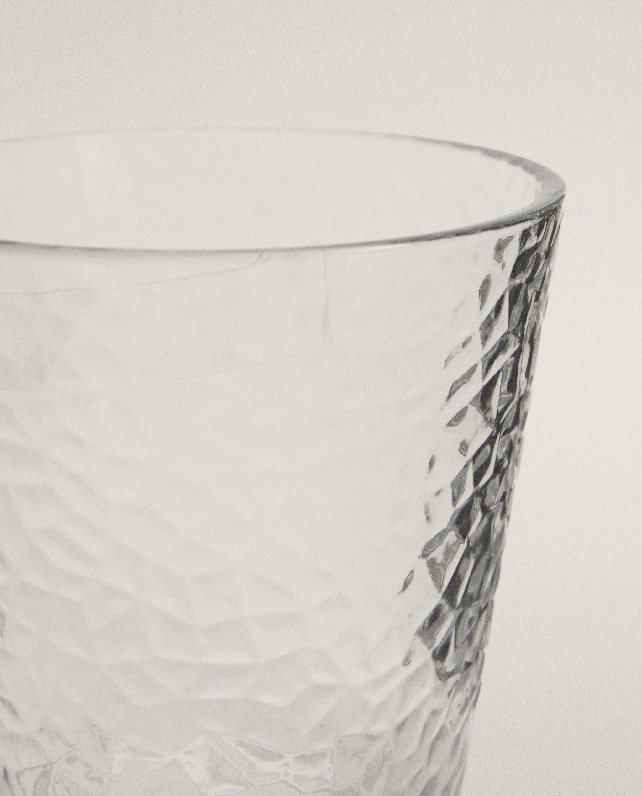 RAISED HONEYCOMB DESIGN GLASS TUMBLER product thumbnail 6