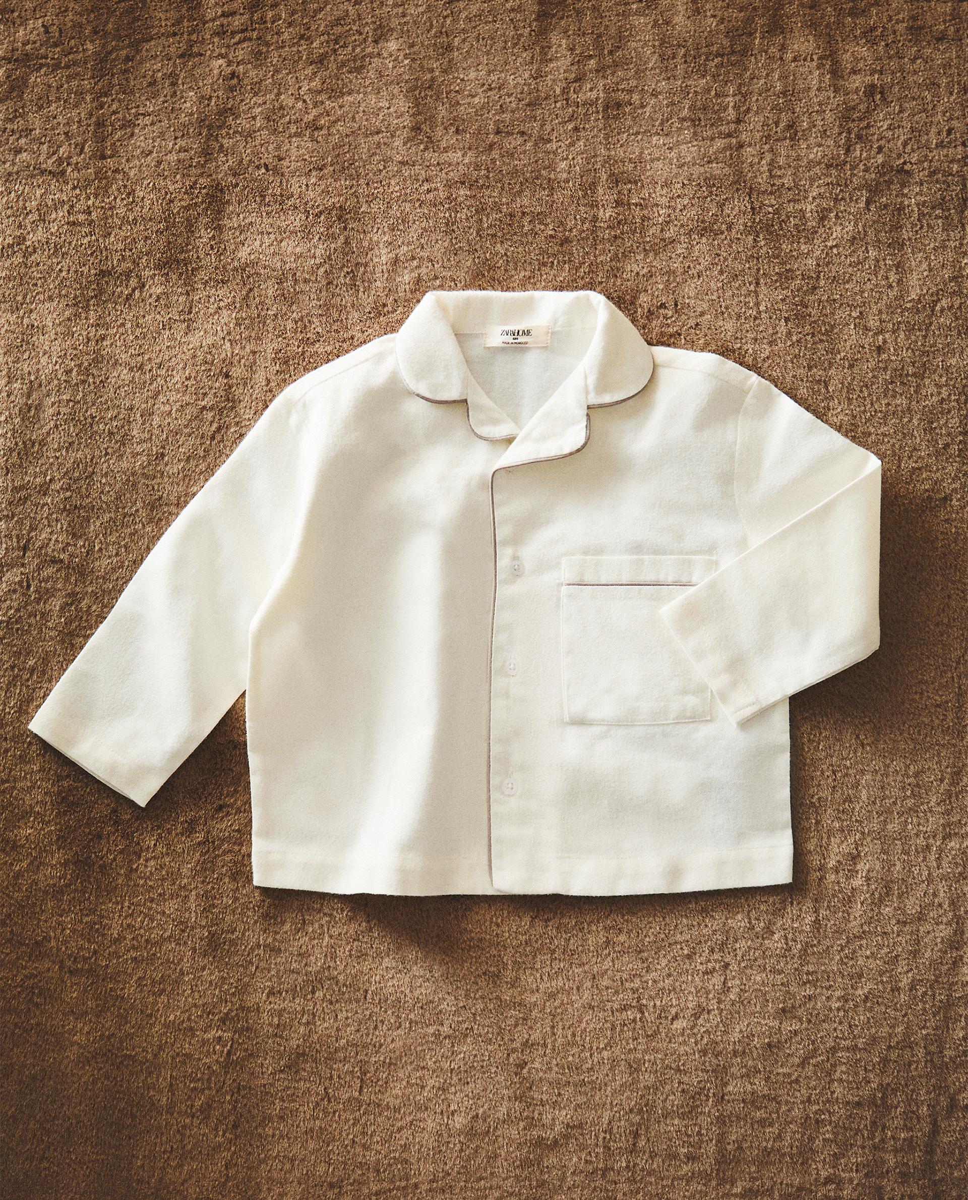Sobrecamisa ZARA Pocket X Nanushka Hombre Blanco Colección Especial
