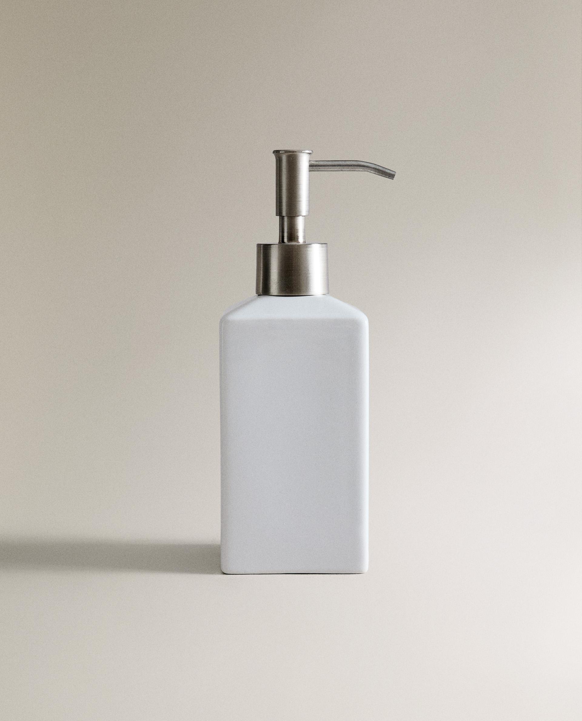WHITE EARTHENWARE SOAP DISPENSER product thumbnail 6