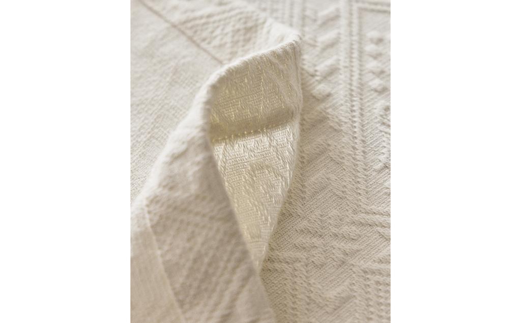 COTTON BEDSPREAD WITH GEOMETRIC DESIGN