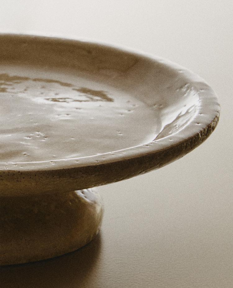 CRACKLED CERAMIC TALL TRAY CRACKLED CERAMIC TALL TRAY