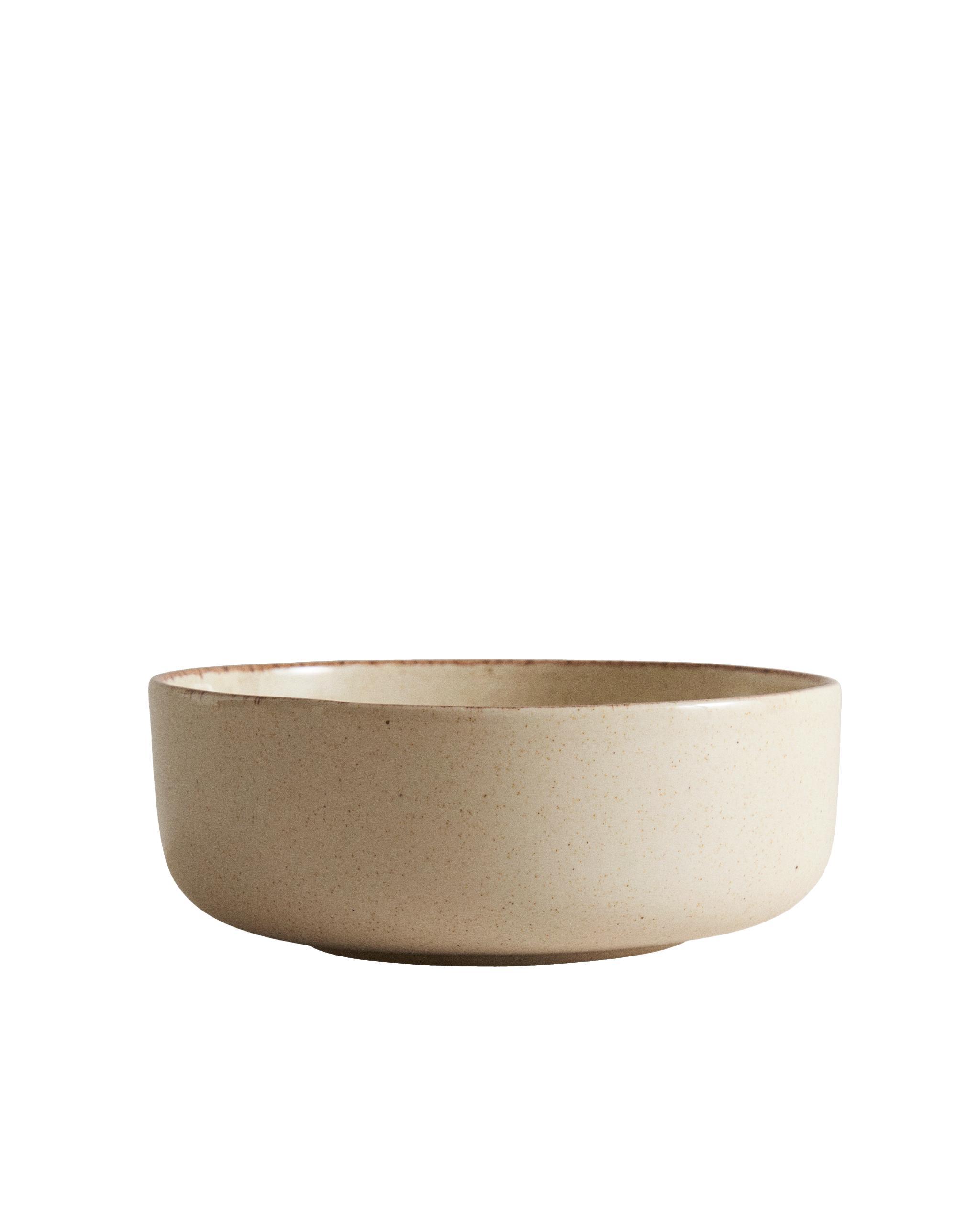 STONEWARE BOWL WITH ANTIQUE FINISH RIM product thumbnail 6