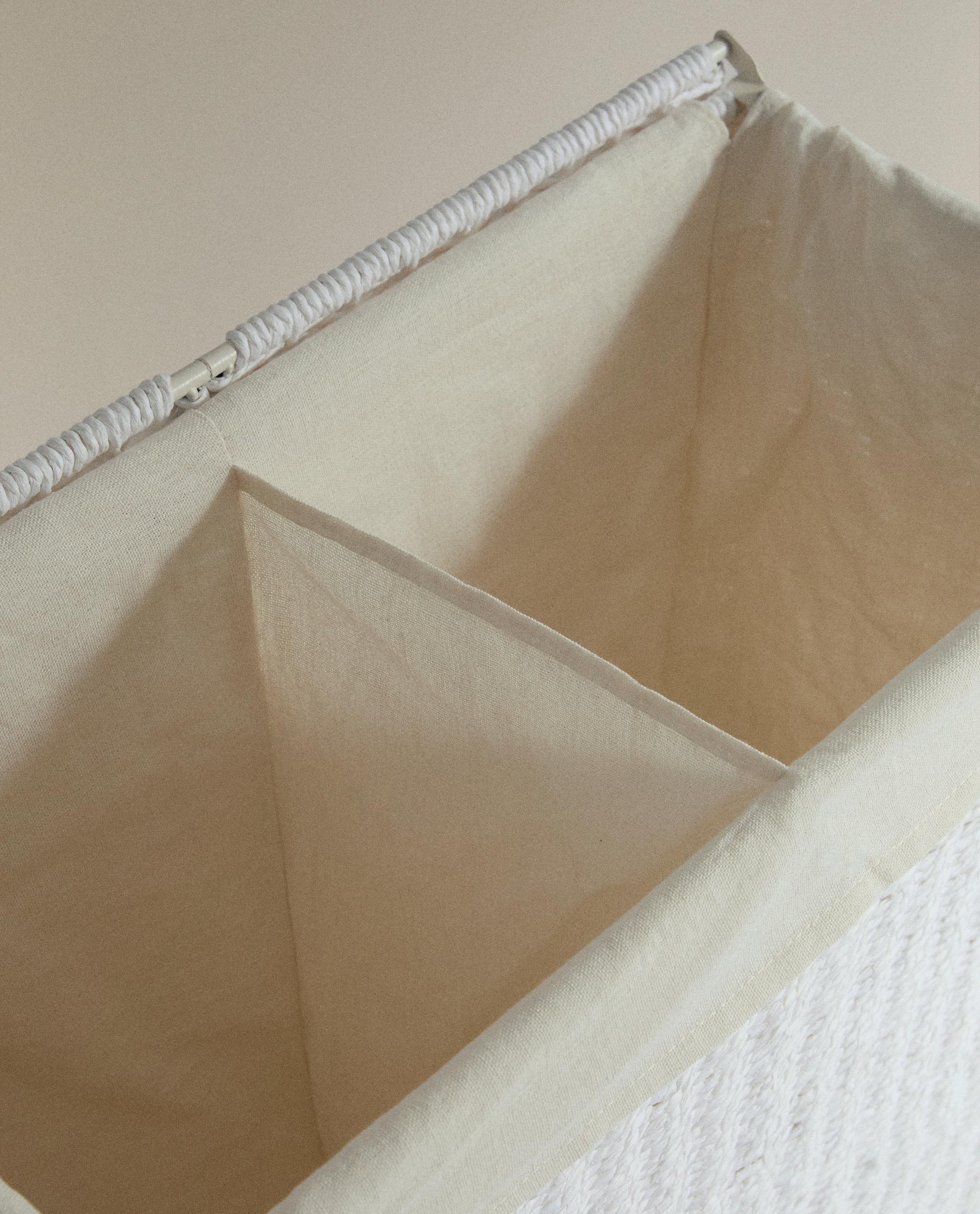 LAUNDRY BASKET WITH TWO COMPARTMENTS product thumbnail 5