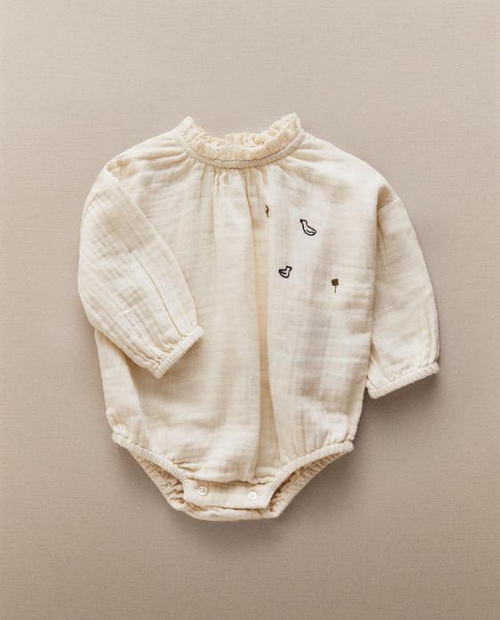 COTTON MUSLIN BABY ROMPER COTTON MUSLIN BABY ROMPER