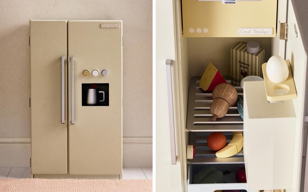 FRIGORIFERO DOPPIO GIOCATTOLO IN LEGNO