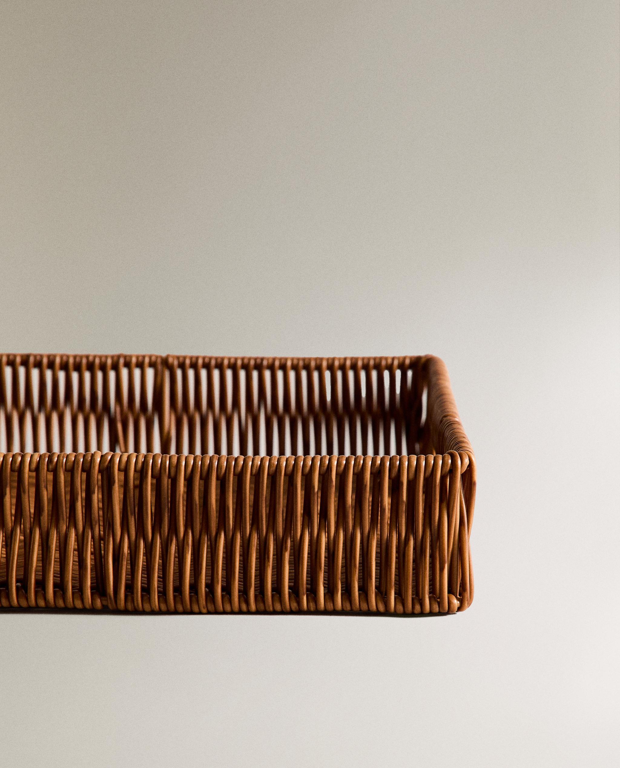 LARGE RECTANGULAR RECYCLED PLASTIC BASKET product thumbnail 3