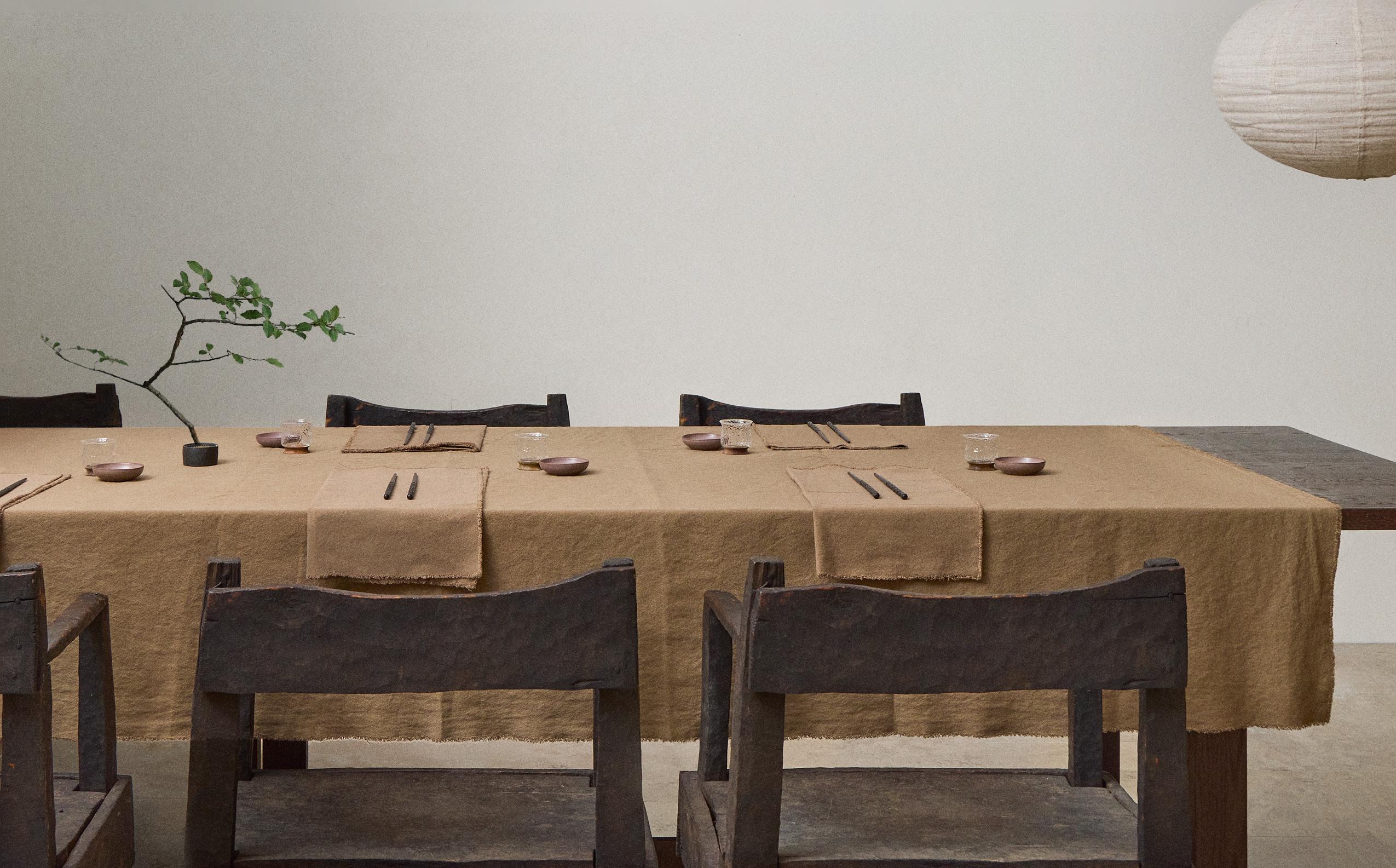 WASHED COTTON TABLECLOTH