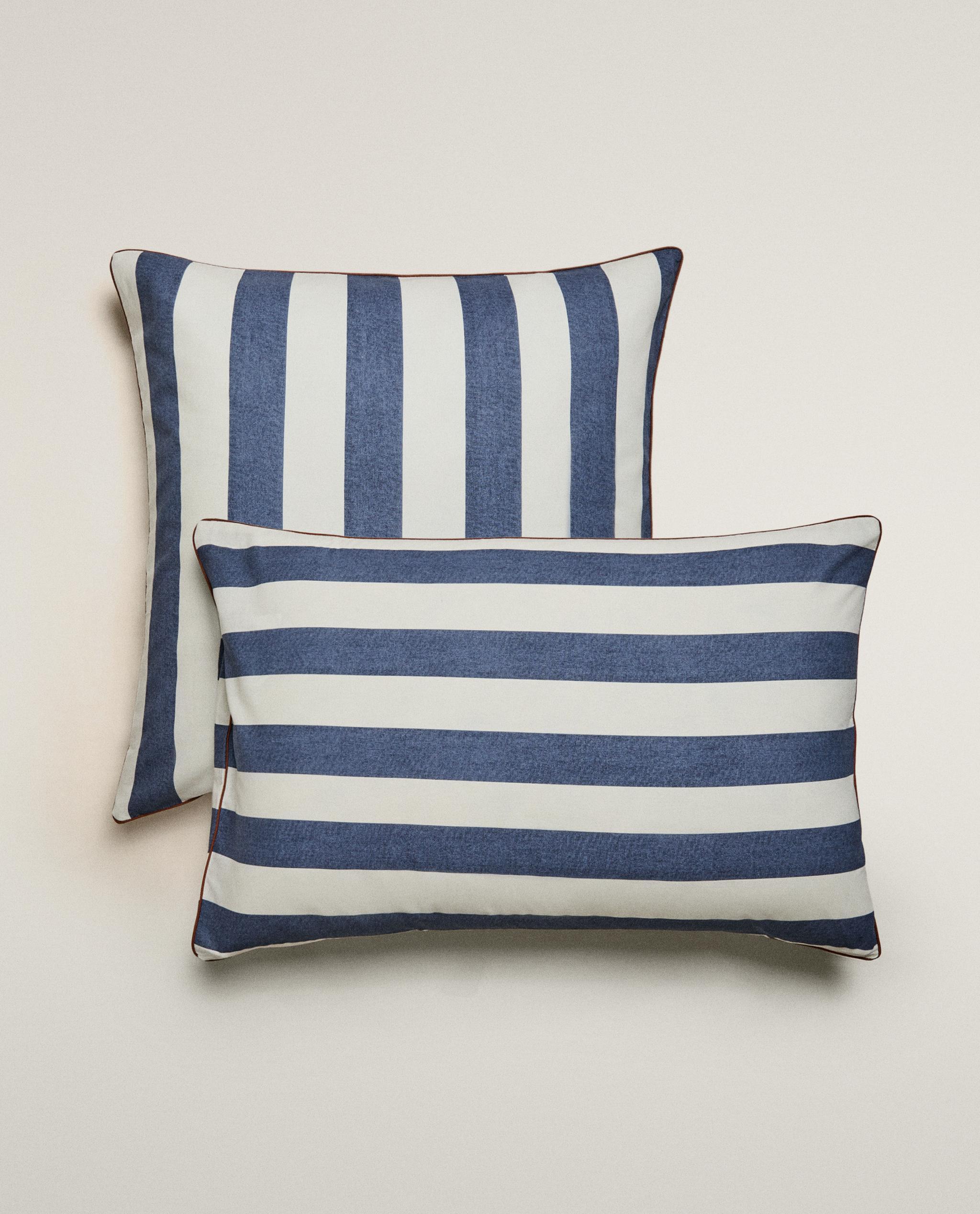 STRIPED WASHED COTTON PILLOWCASE product thumbnail 9