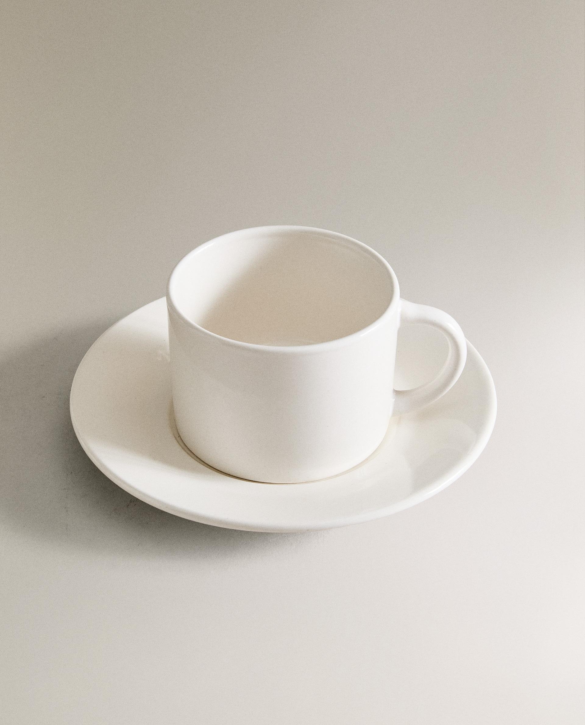 STONEWARE TEACUP AND SAUCER product thumbnail 3