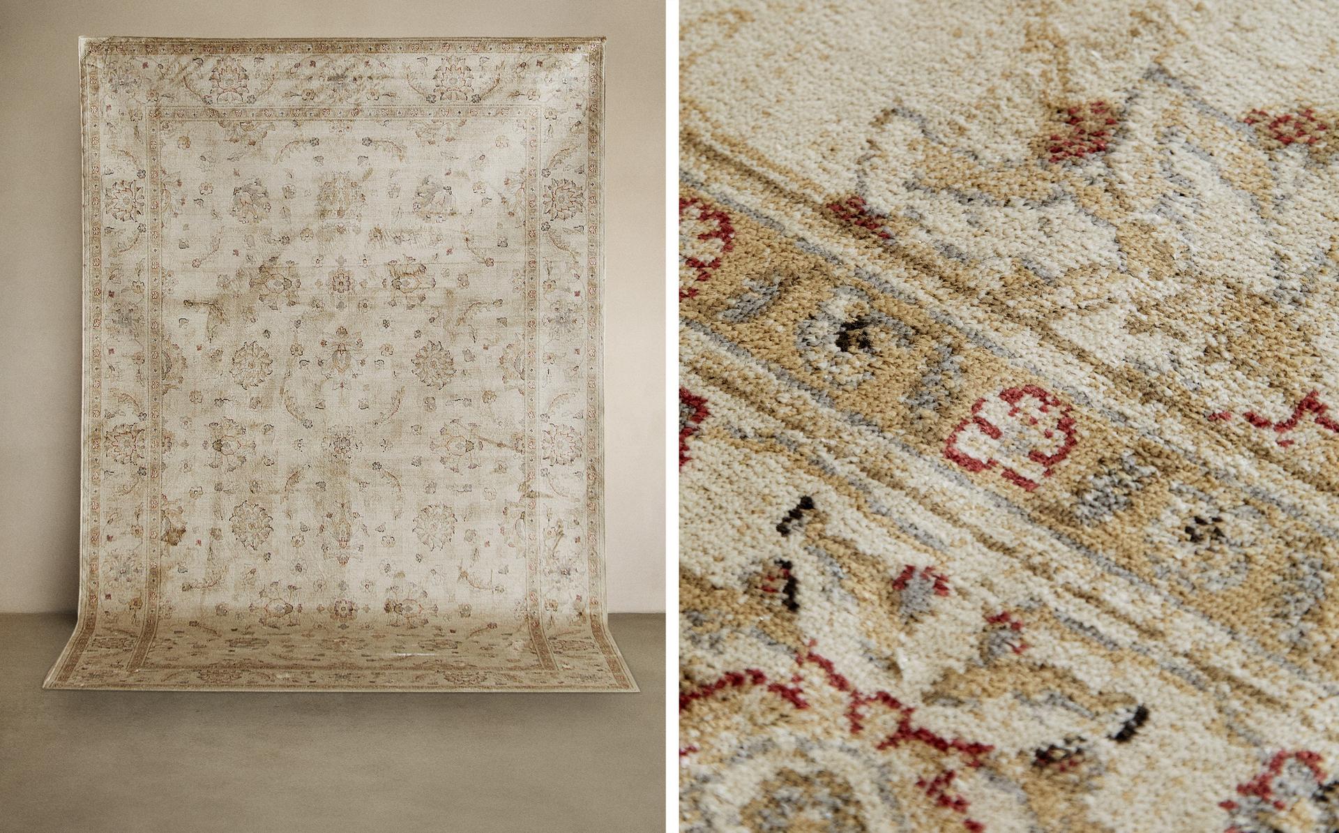 VINTAGE FLORAL RUG VINTAGE FLORAL RUG