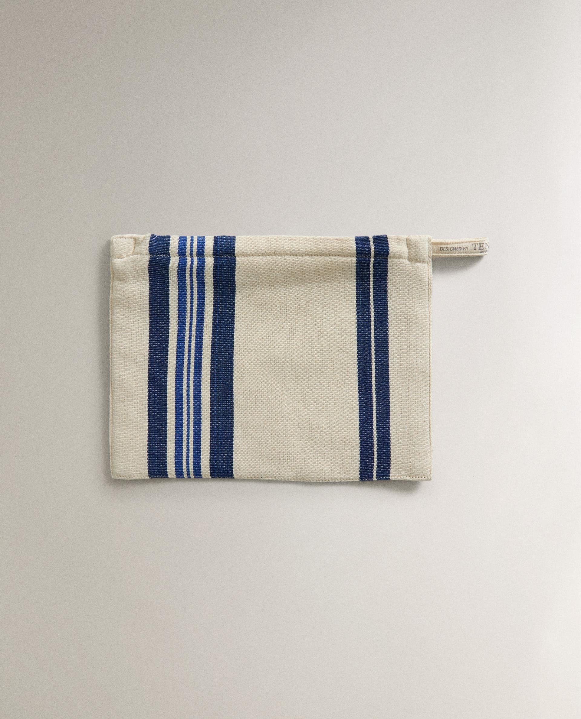 STRIPED COTTON TOILETRY BAG X TENSIRA