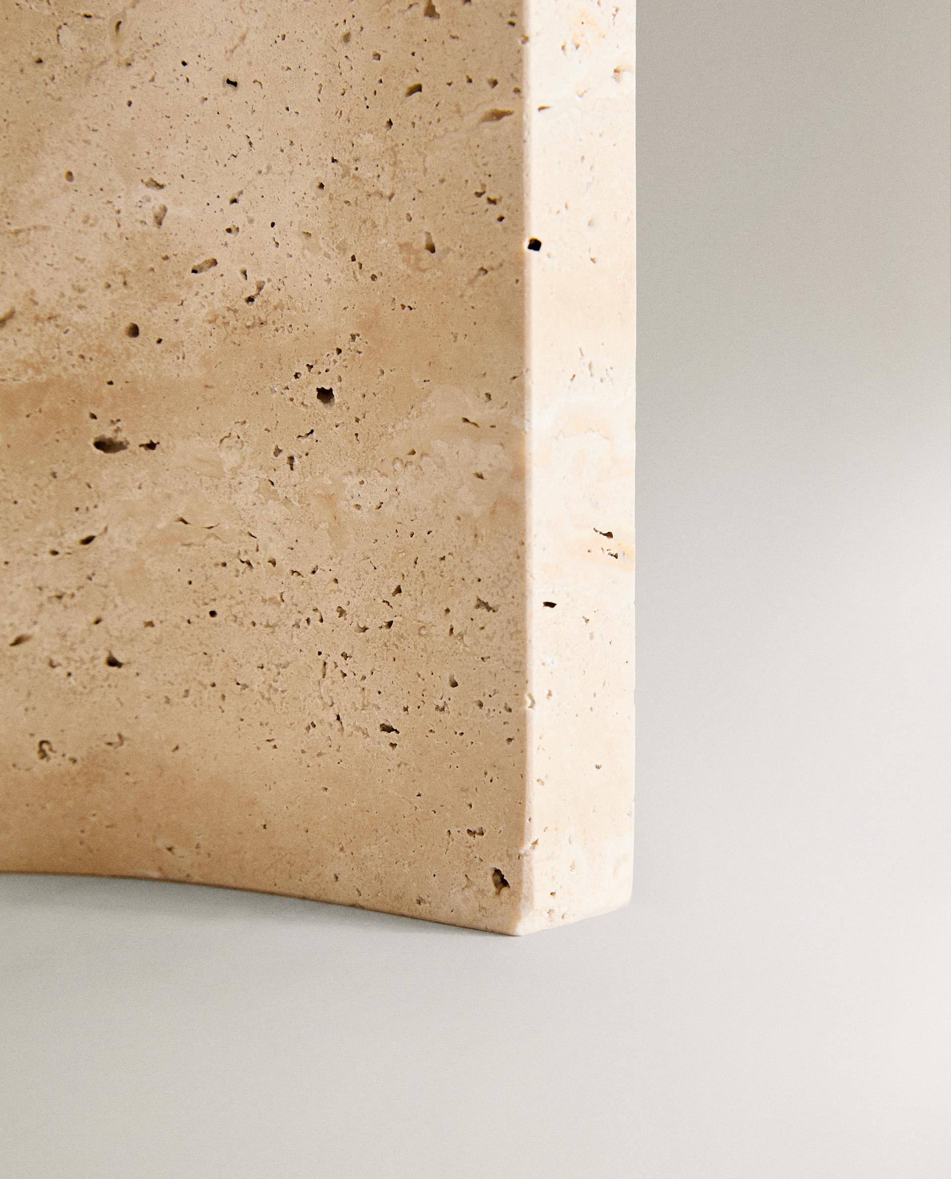 TRAVERTINE STONE BOOKEND