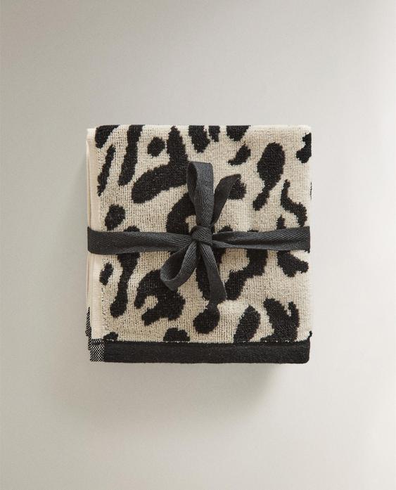 PACK TOALLAS TOCADOR VELOUR ANIMAL PRINT (PACK DE 3) PACK TOALLAS TOCADOR VELOUR ANIMAL PRINT (PACK DE 3)