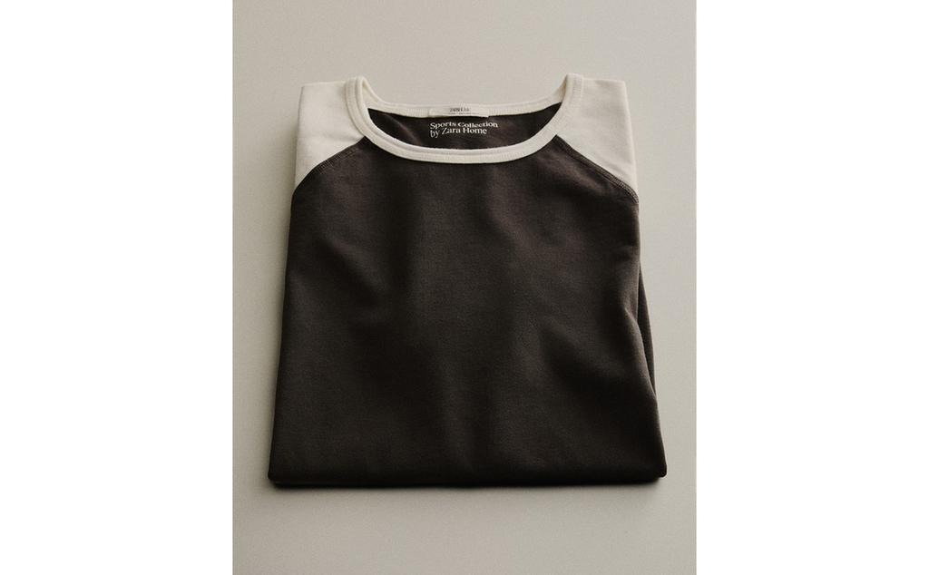 CAMISETA DE ALGODÃO EM DOIS TONS