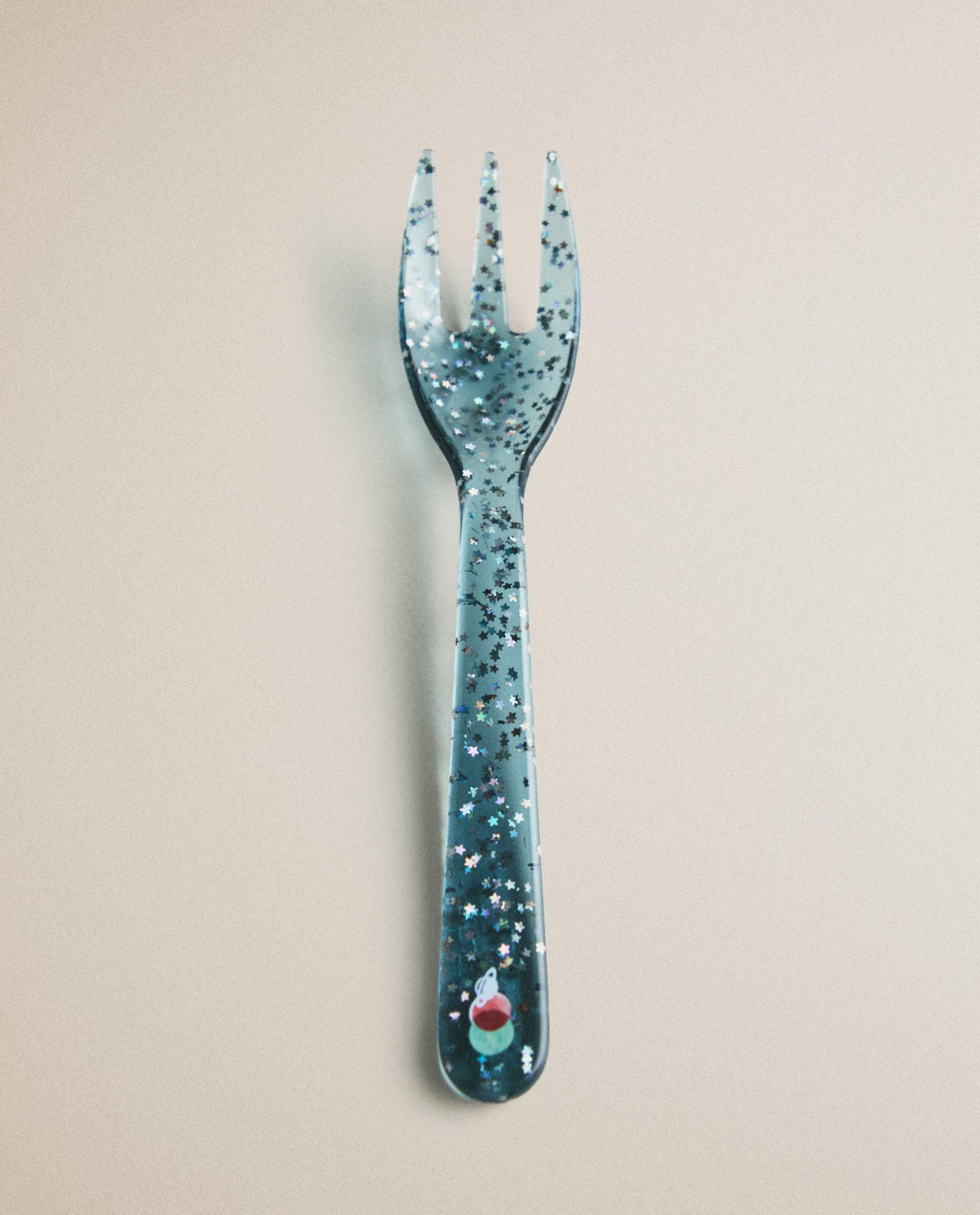 CHILDREN'S GLITTER TRITAN™ FORK WITH STARS product thumbnail 9