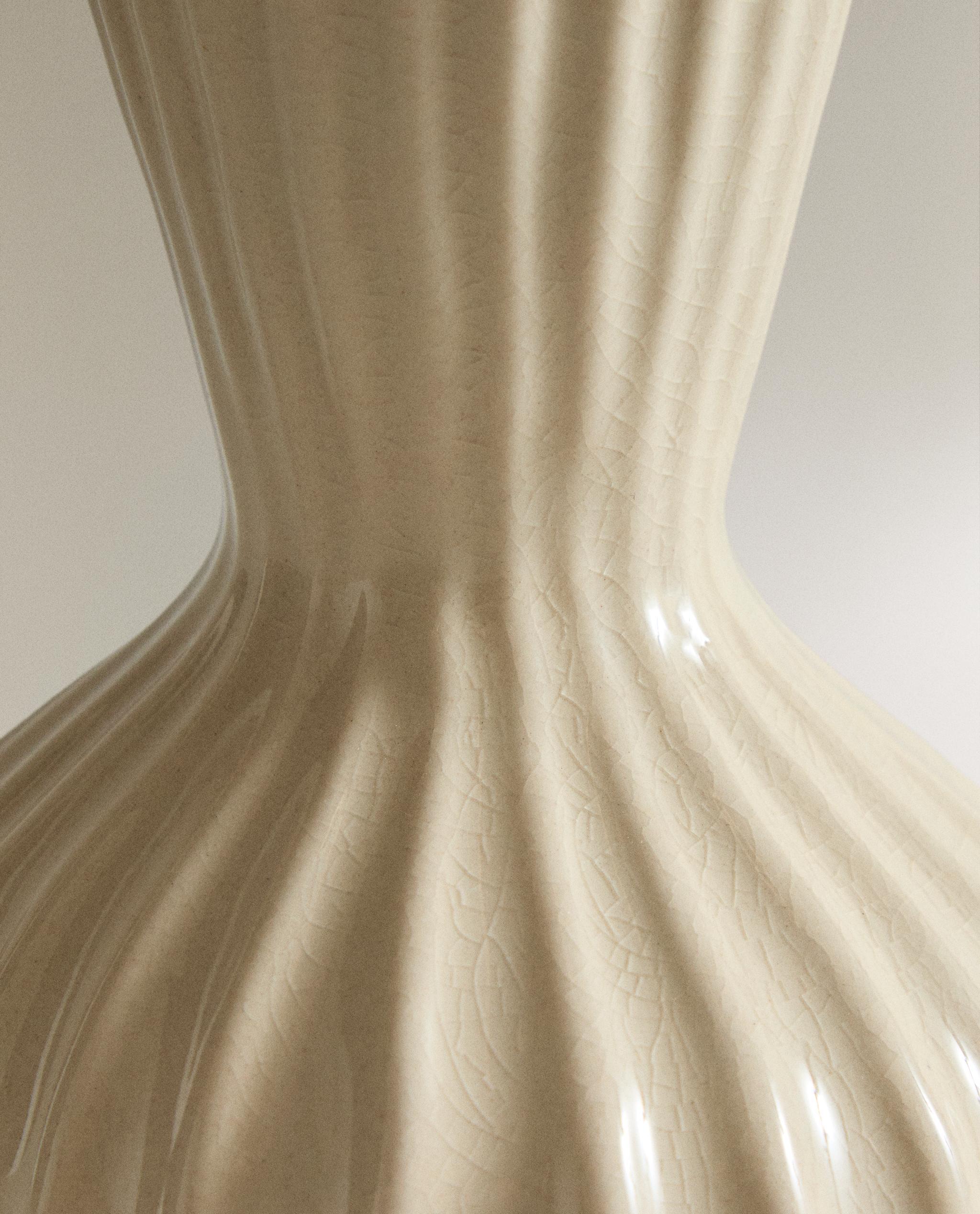 SMALL ENAMELLED STRIPED CERAMIC VASE product thumbnail 3