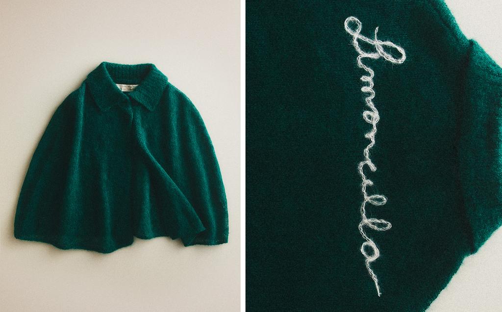 KIDS' LIMONCELLA X THE ANIMALS OBSERVATORY ALPACA CAPE KIDS' LIMONCELLA X THE ANIMALS OBSERVATORY ALPACA CAPE