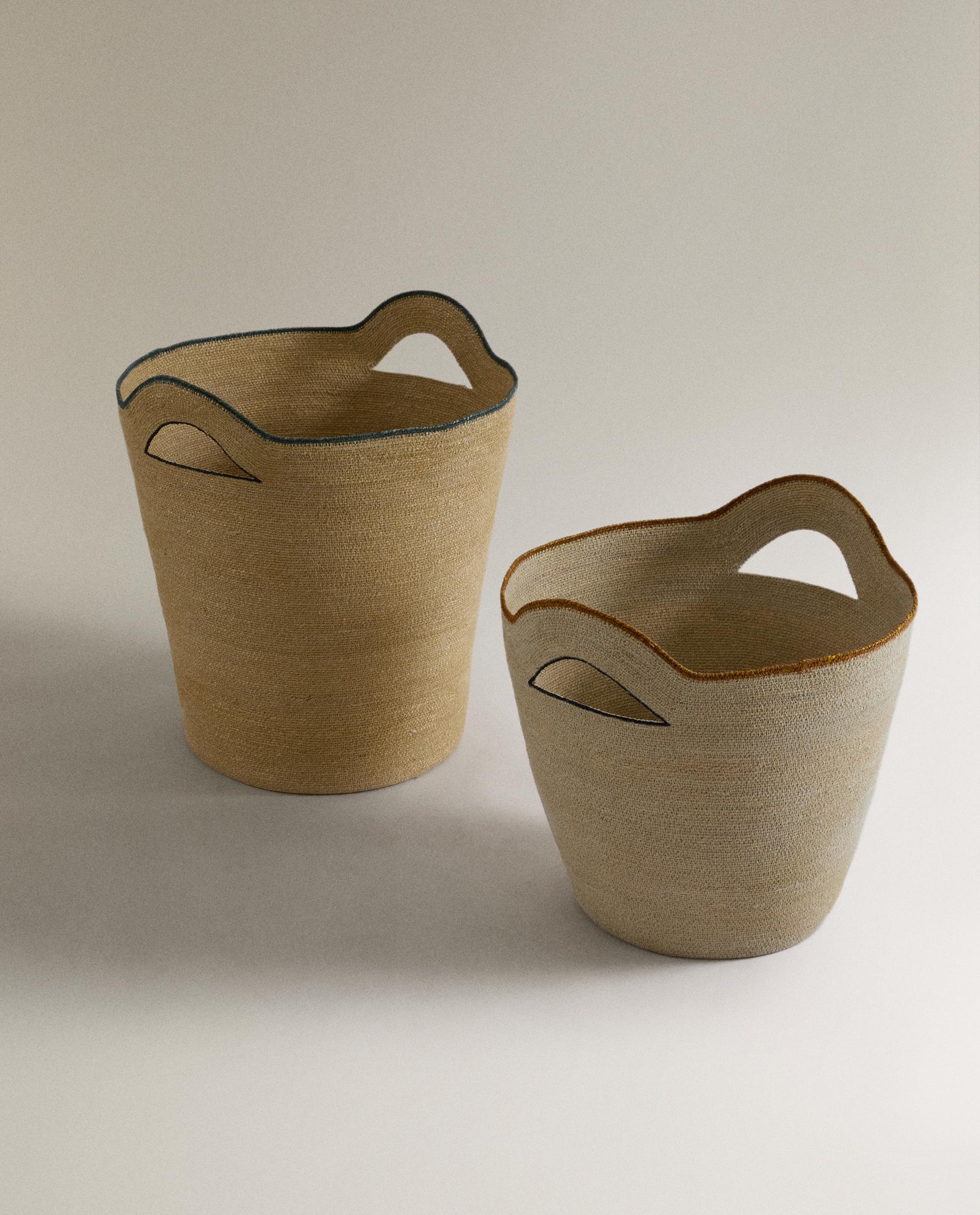 SEAGRASS BASKET WITH PIPING product thumbnail 5
