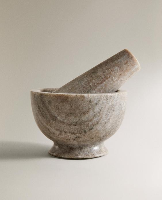 MARBLE PESTLE AND MORTAR MARBLE PESTLE AND MORTAR