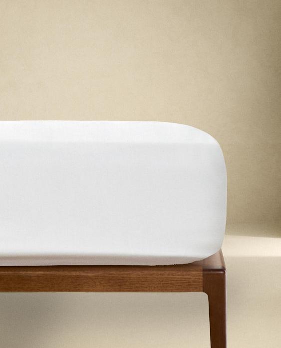 DRAP-HOUSSE PERCALE DE COTON | 30 CM DE HAUT (180 FILS) DRAP-HOUSSE PERCALE DE COTON | 30 CM DE HAUT (180 FILS)