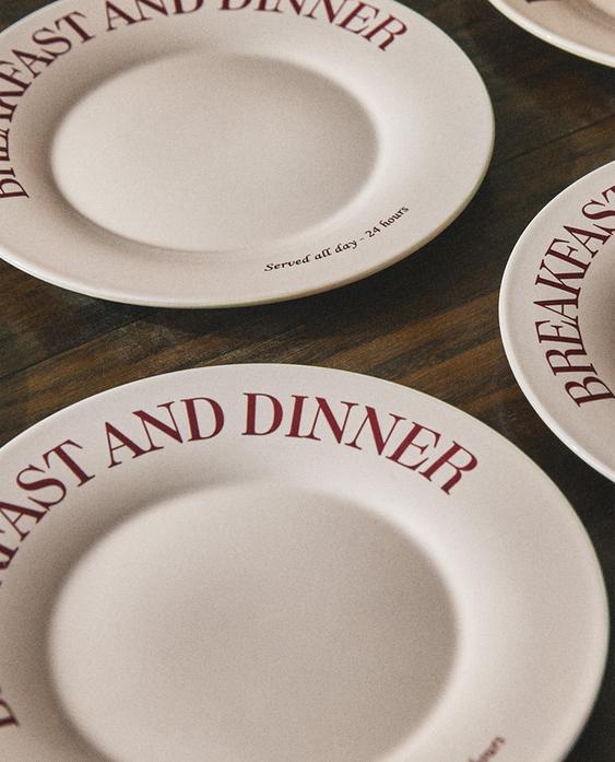 PORCELAIN BREAKFAST DESSERT PLATE