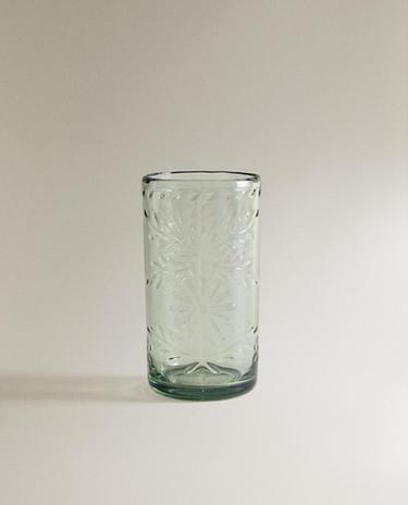 ACRYLIC FLORAL SOFT DRINK TUMBLER